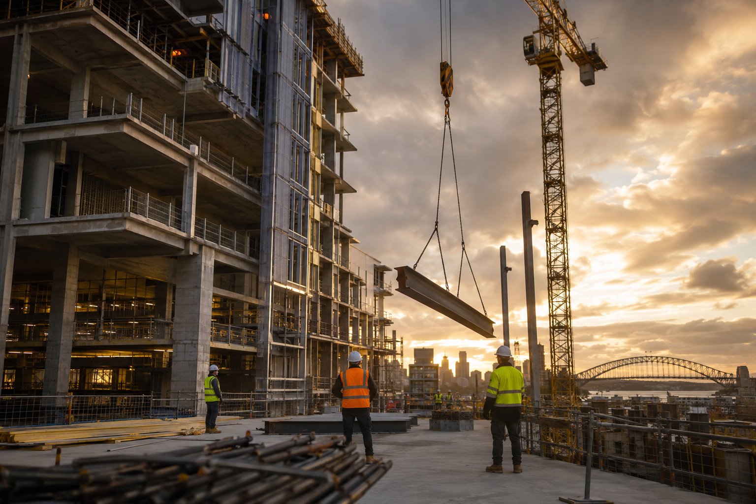 Commercial building under construction