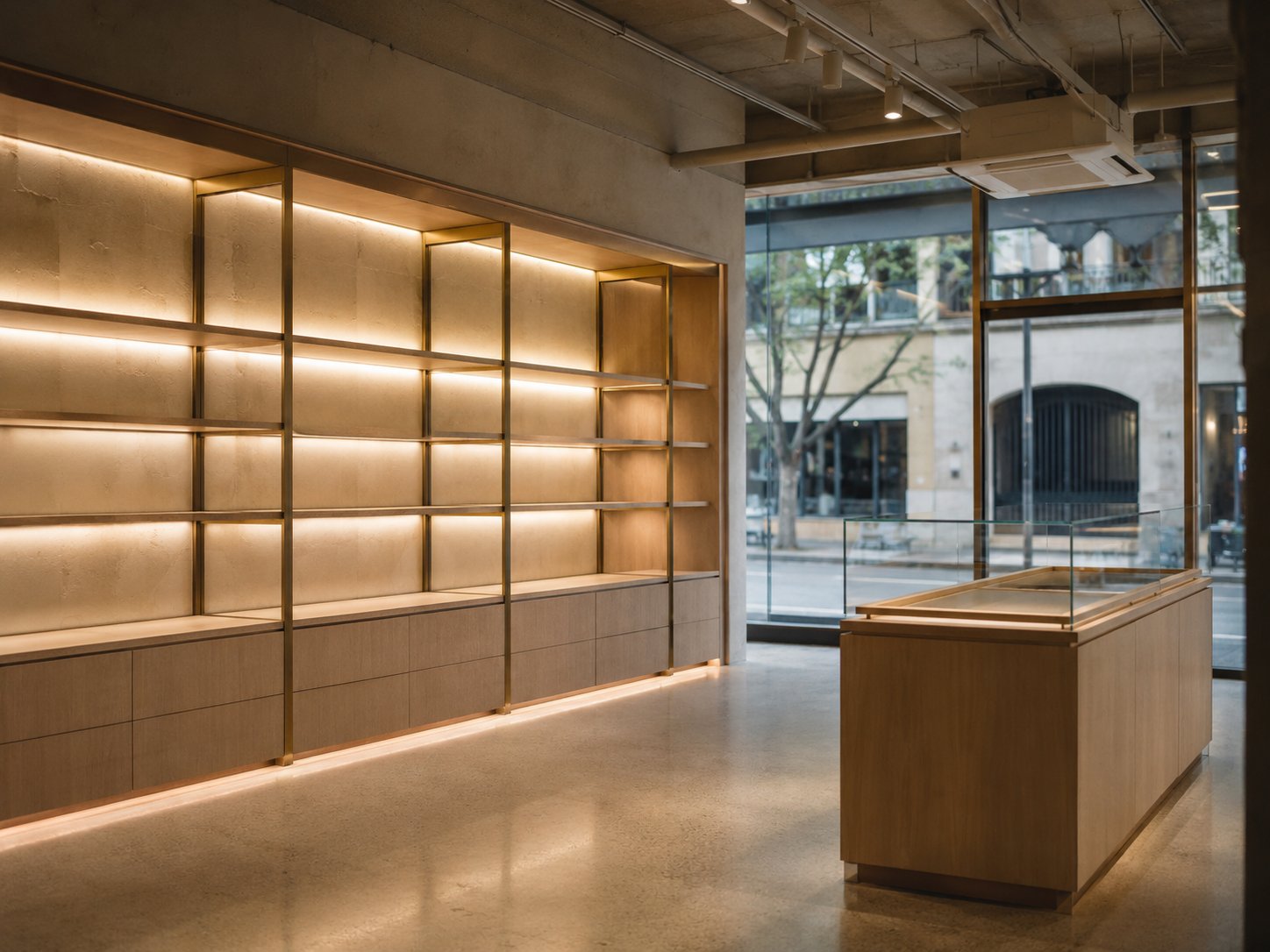 Completed retail shopfront fitout